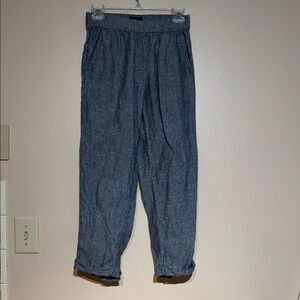 RACHEL Rachel Roy Blue Linen pants